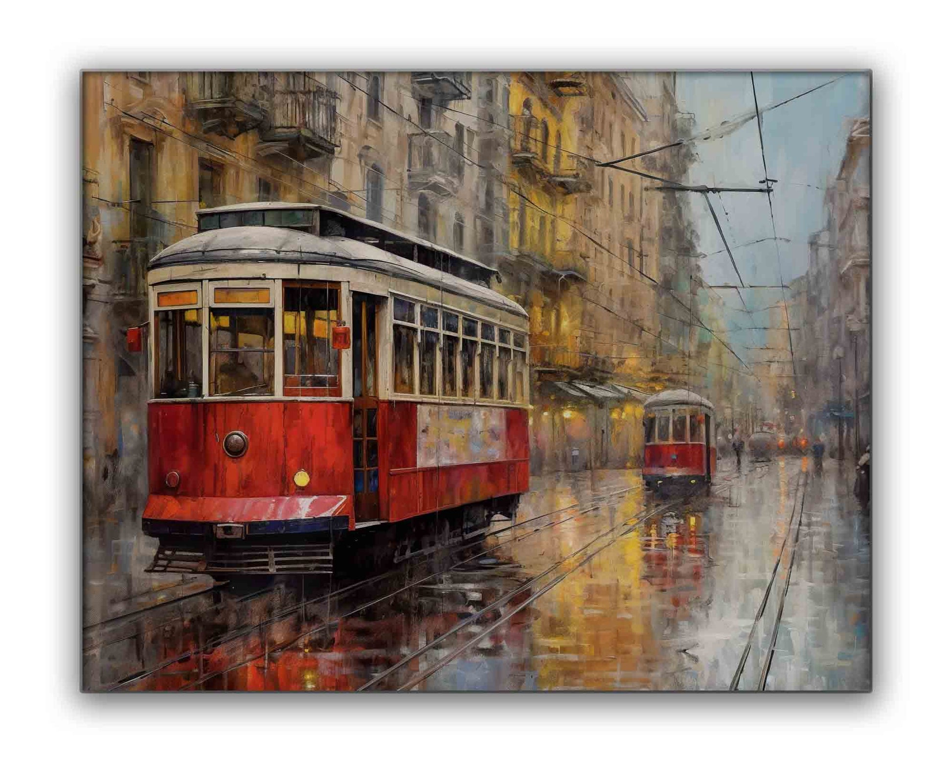 Vintage Street Car/Tram 48" x 36" by GTAART.CA