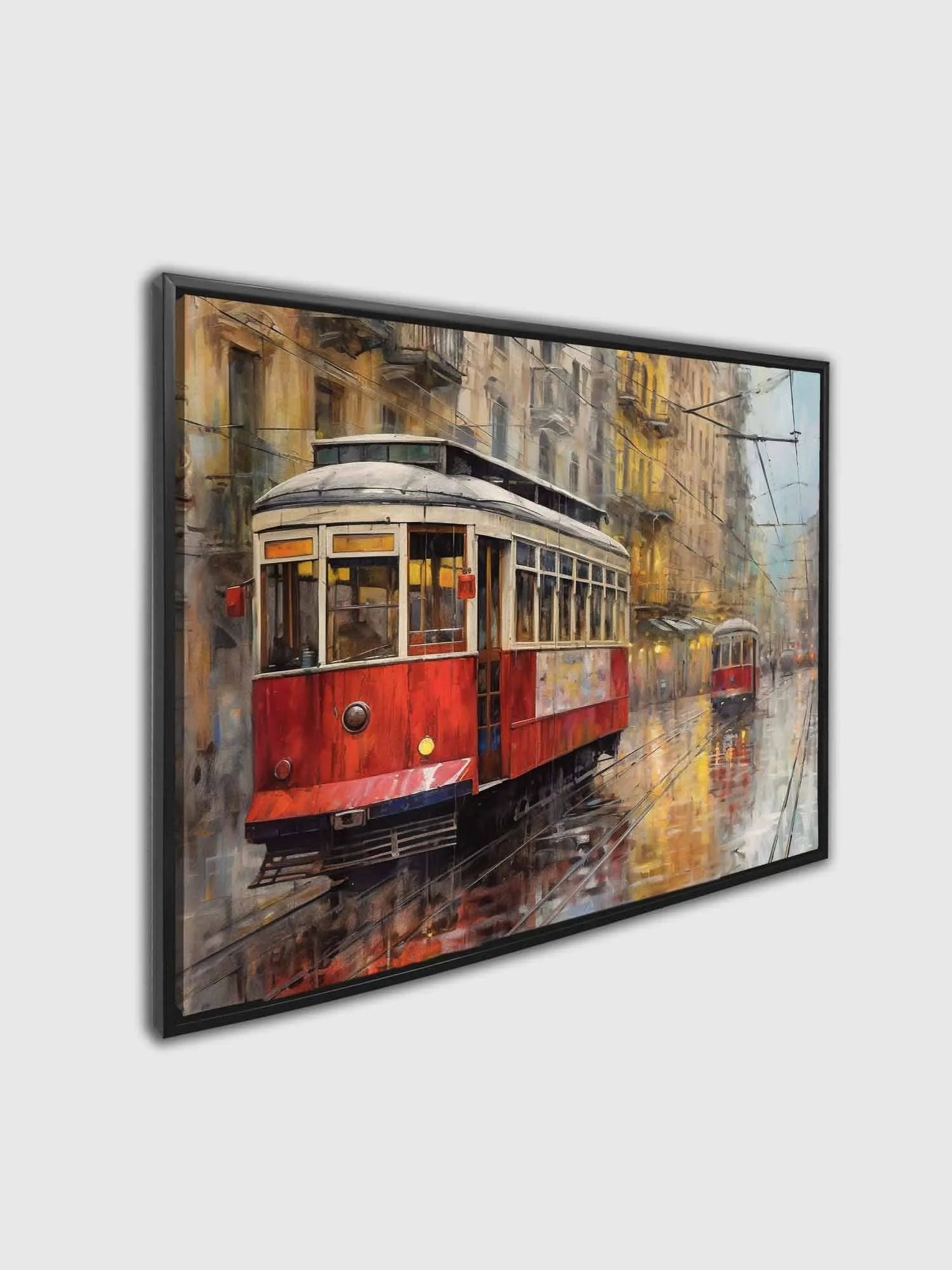 Vintage Street Car/Tram 48" x 36" by GTAART.CA