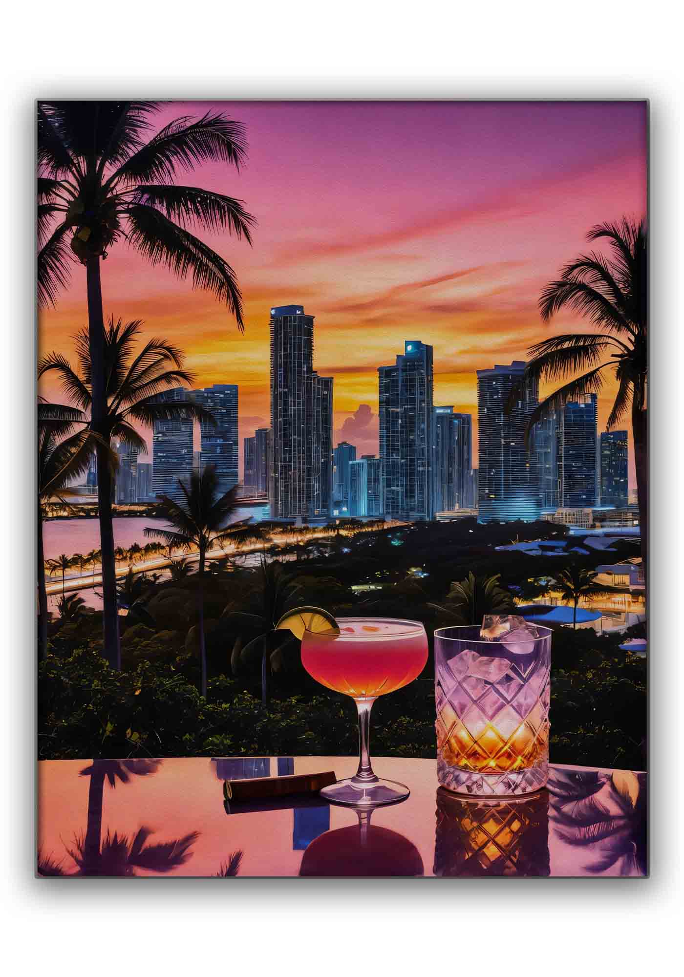 " Miami Vibe" Fine Art Canvas by GTAART.CA