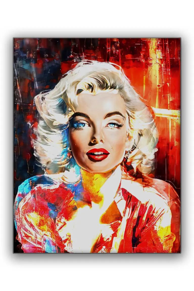 "Captivating Marylinn Monroe" 36" x 48" Fine Art Canvas by GTAART.CA