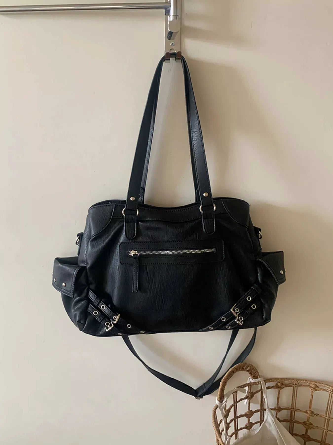 Rivet Decor Crossbody Bag by Partner Label