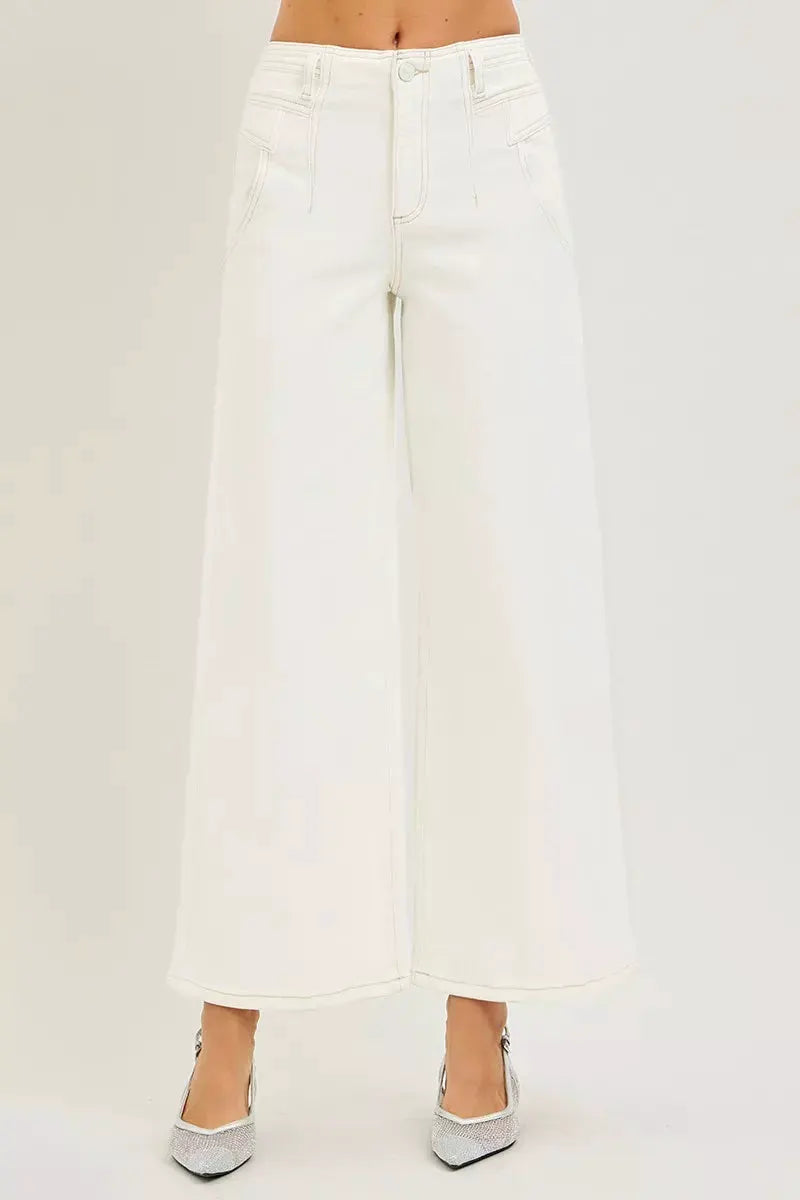 RISEN High Rise Ankle Wide Pants by RISEN
