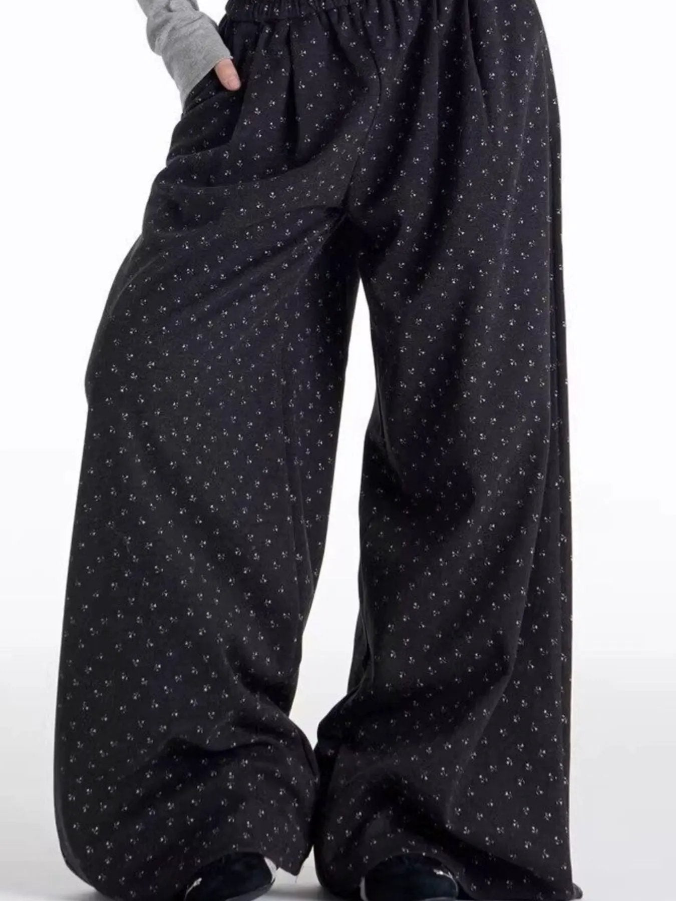 Men's Floral Print Wide Leg Pants by Partner Label