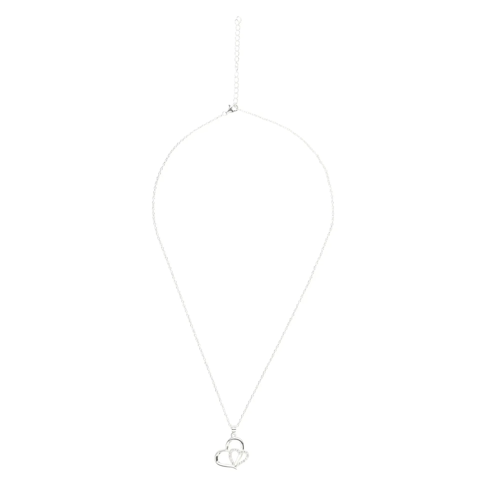 Eternity Necklace Love Heart Pave Necklace by Nichestar