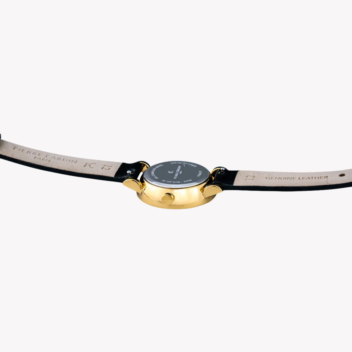 Pierre Cardin Women's Black Leather Watch, Silver & Gold | Ccm.0514 by PIERRE CARDIN