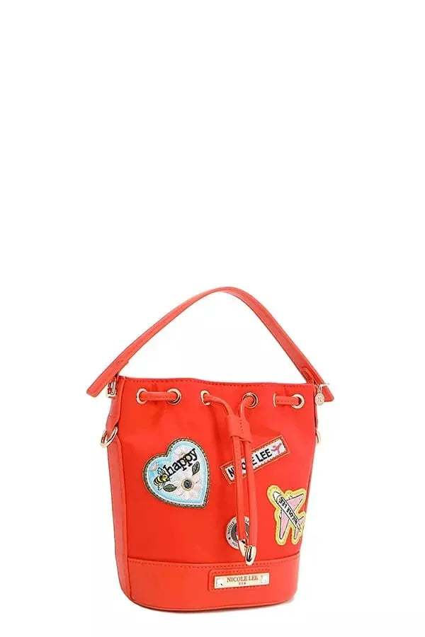 Nicole Lee USA Color Patch Bucket Bag by Nicole Lee USA