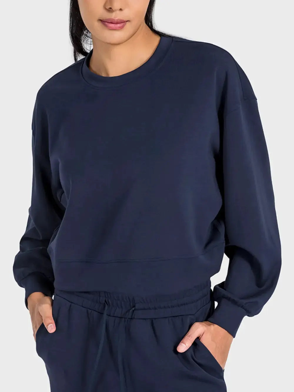 Millennia Round Neck Drop Shoulder Sports Top by Millennia