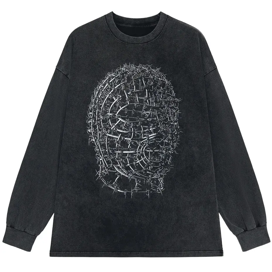 Gothic Vintage Grunge Y2K Oversized Anime T-Shirt by Vimost Shop