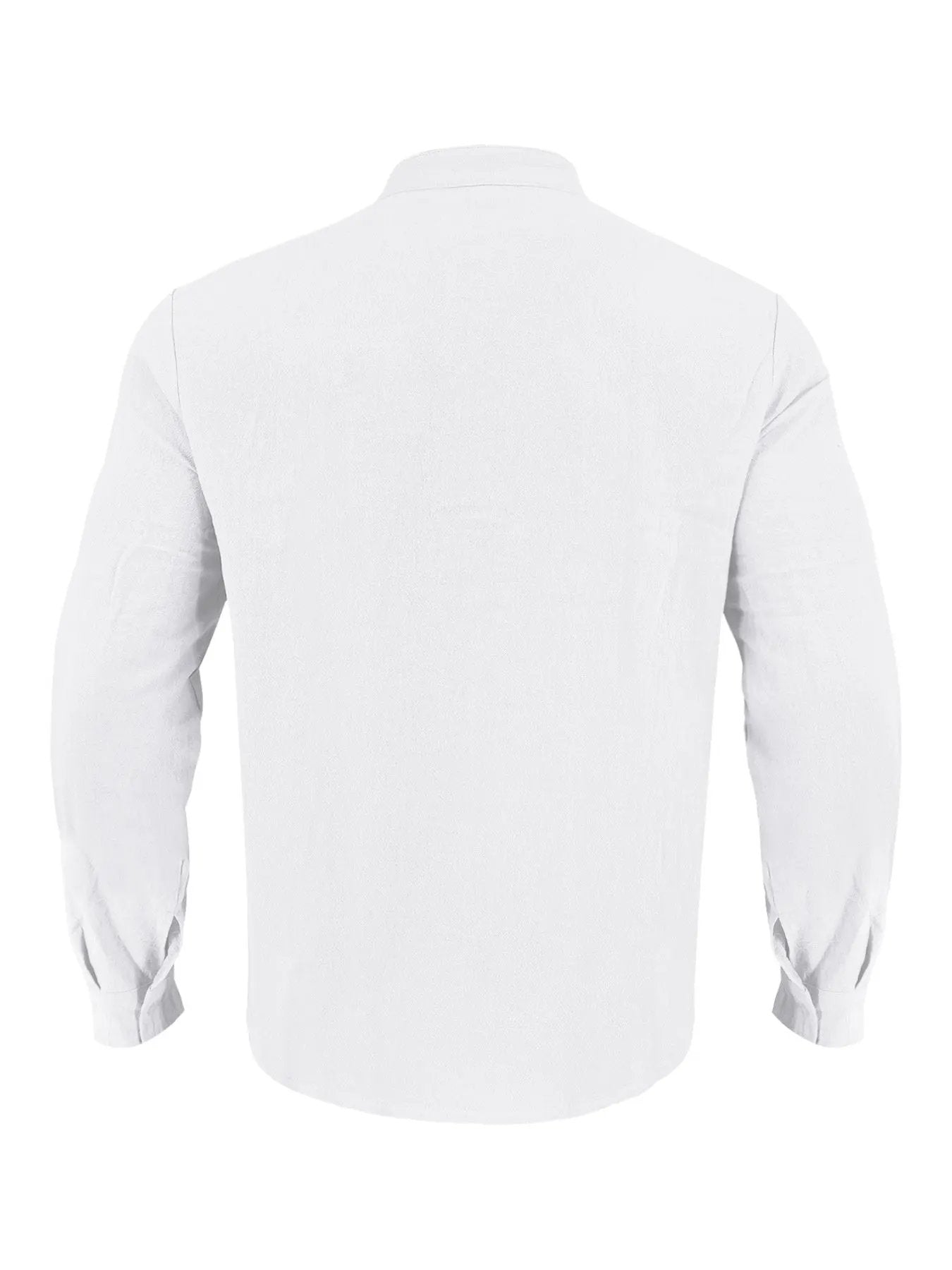 Men's Full Size Button Detail Long Sleeve Shirt Plus Size by Trendsi