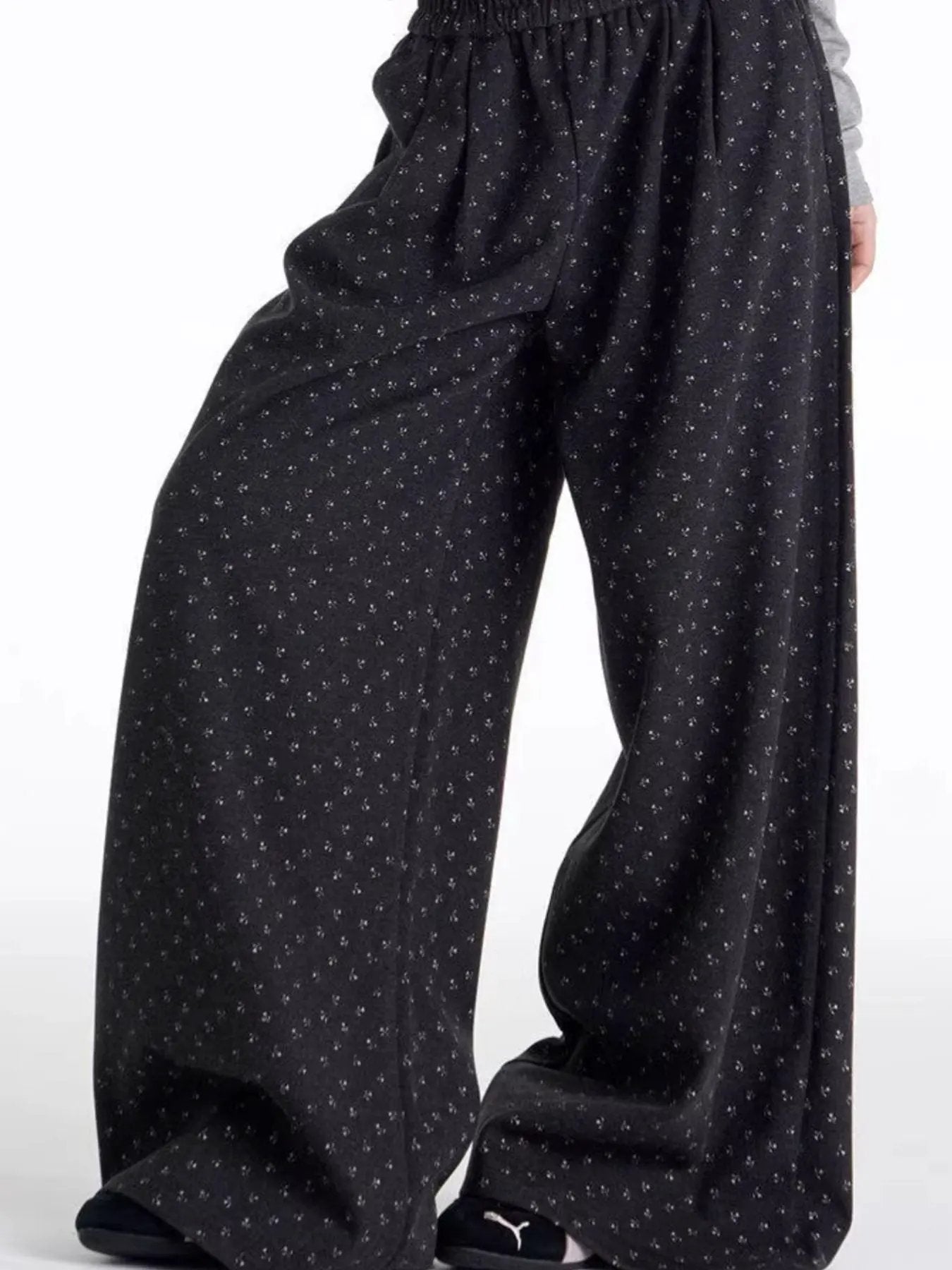 Men's Floral Print Wide Leg Pants by Partner Label