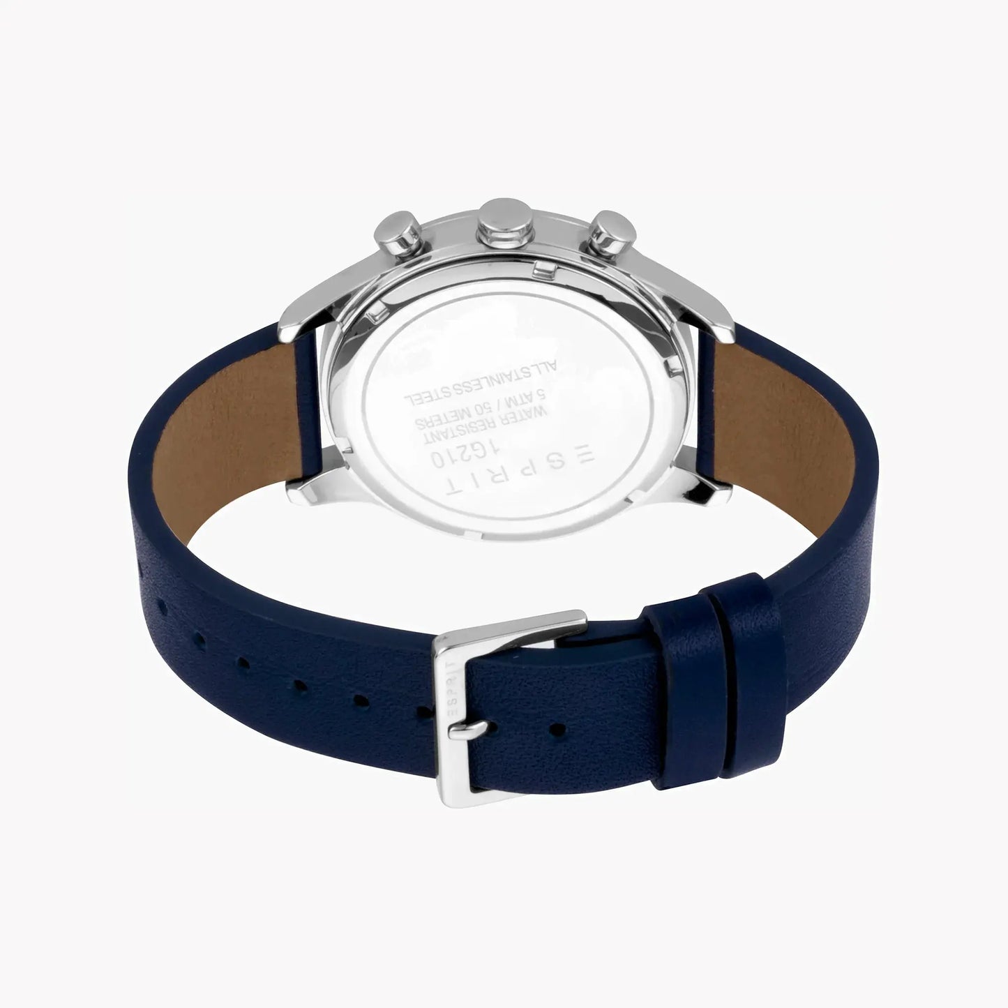Esprit Men's Blue Leather Watch, Blue Dial | Es1g262m0085 by ESPRIT