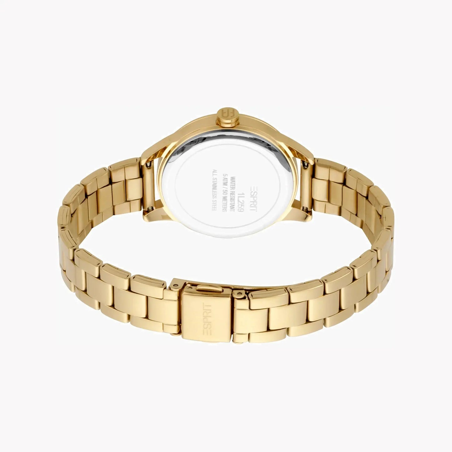 Esprit Women's Gold Stainless Steel Watch, Silver Dial | Es1l006m0035 by ESPRIT