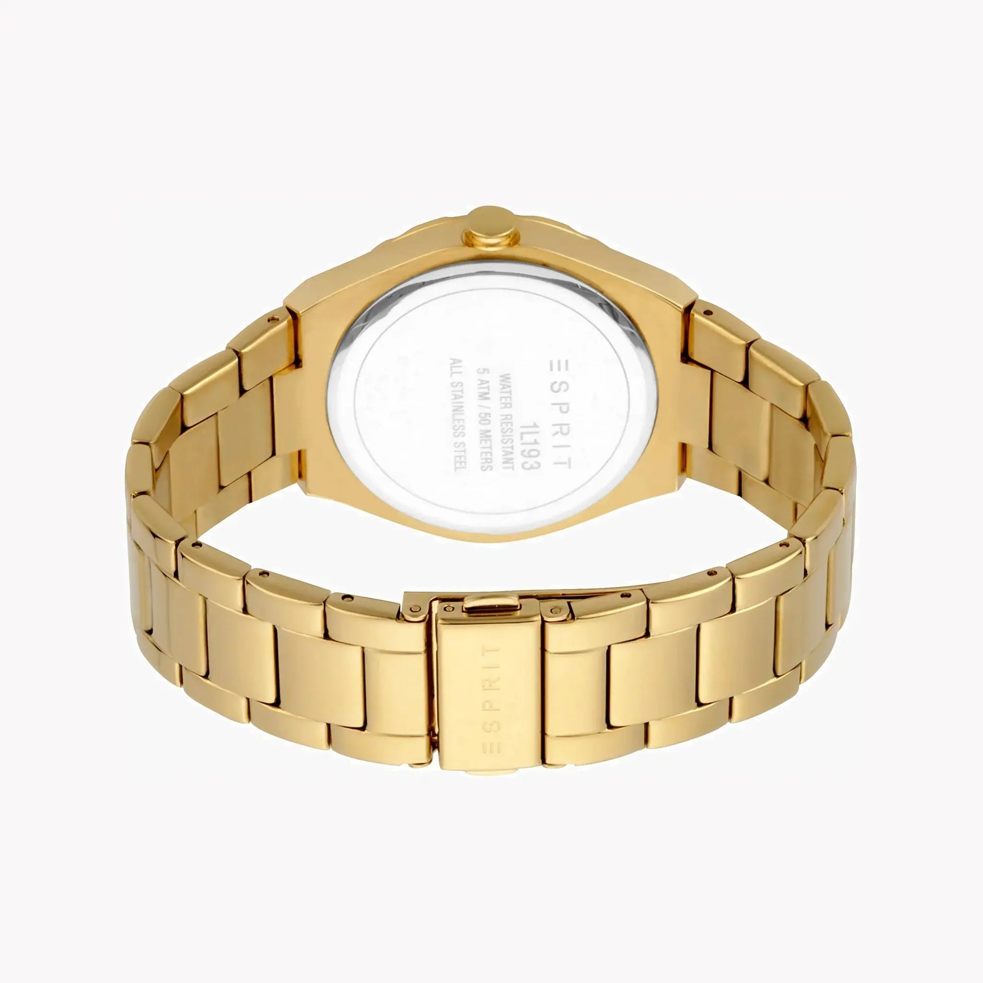 Esprit Women's Gold Stainless Steel Watch, Champagne Dial | Es1l202m0065 by ESPRIT