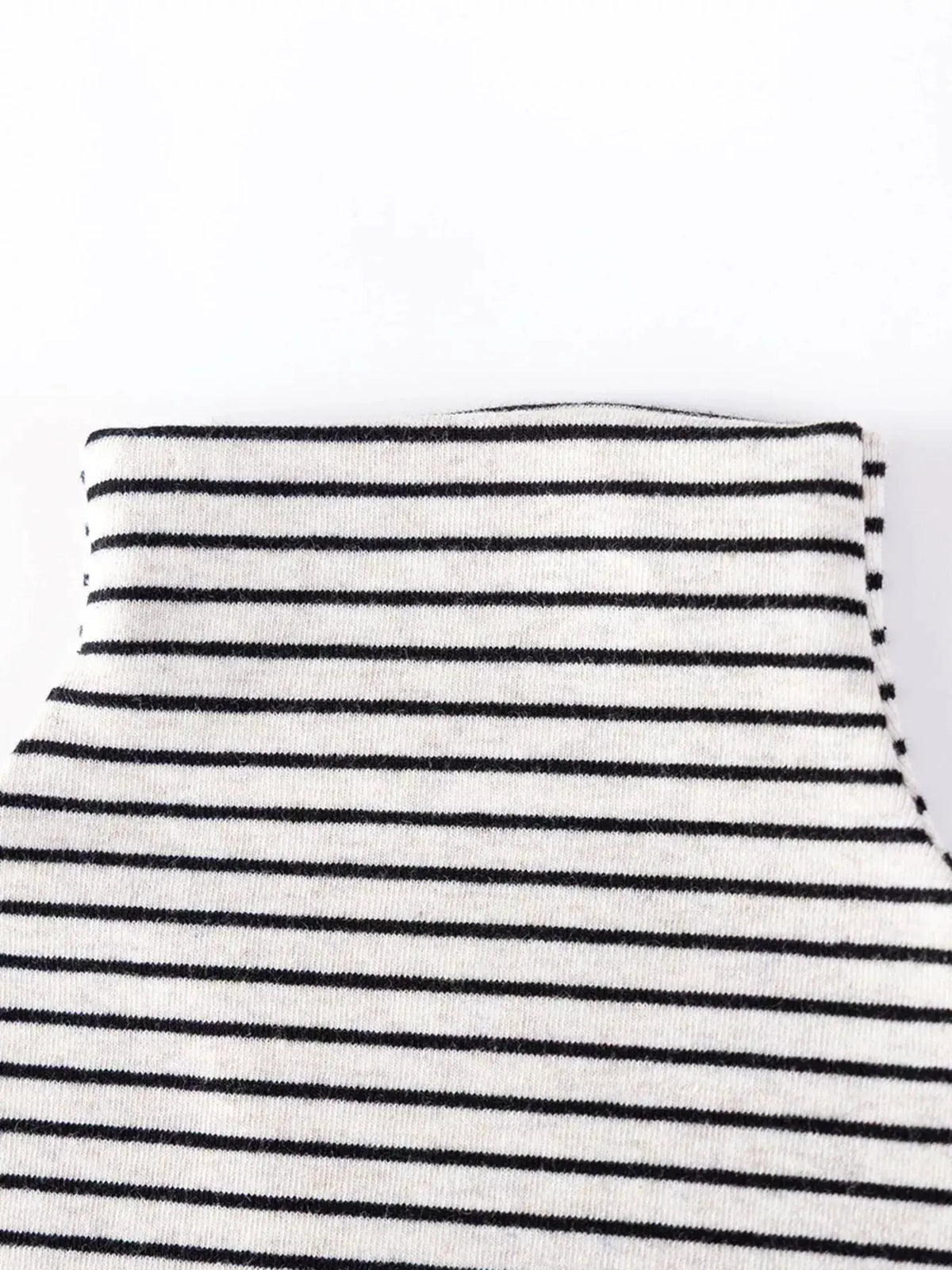 Children's Long-Sleeve Striped Turtleneck T-Shirt by Trendsi