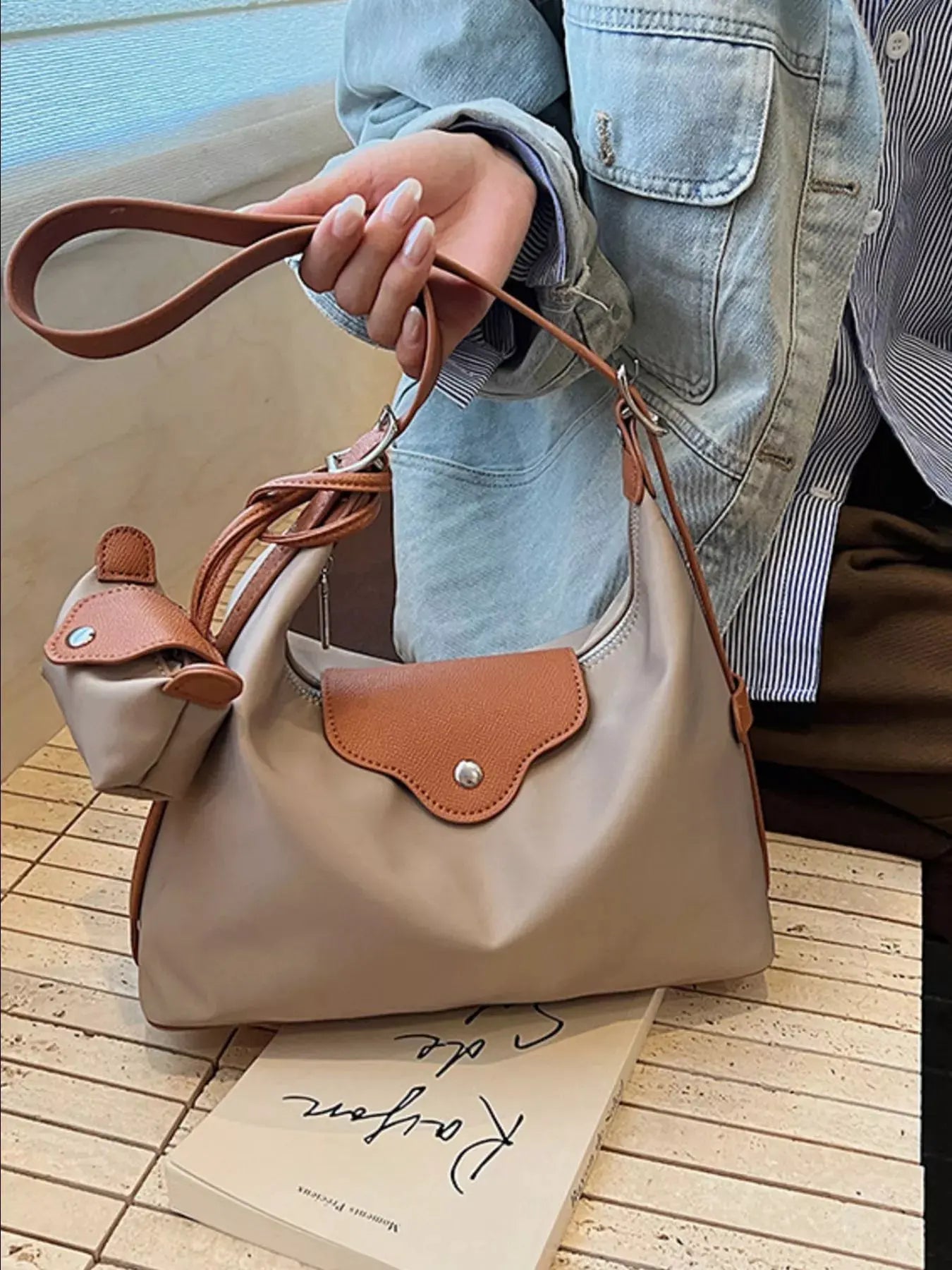 Hobo Crossbody Bag with Coin Purse by Partner Label