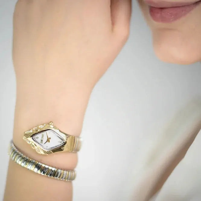Just Cavalli Women's Two-Tone Gold Watch, Mother Of Pearls | Jc1l306m0065 by JUST CAVALLI