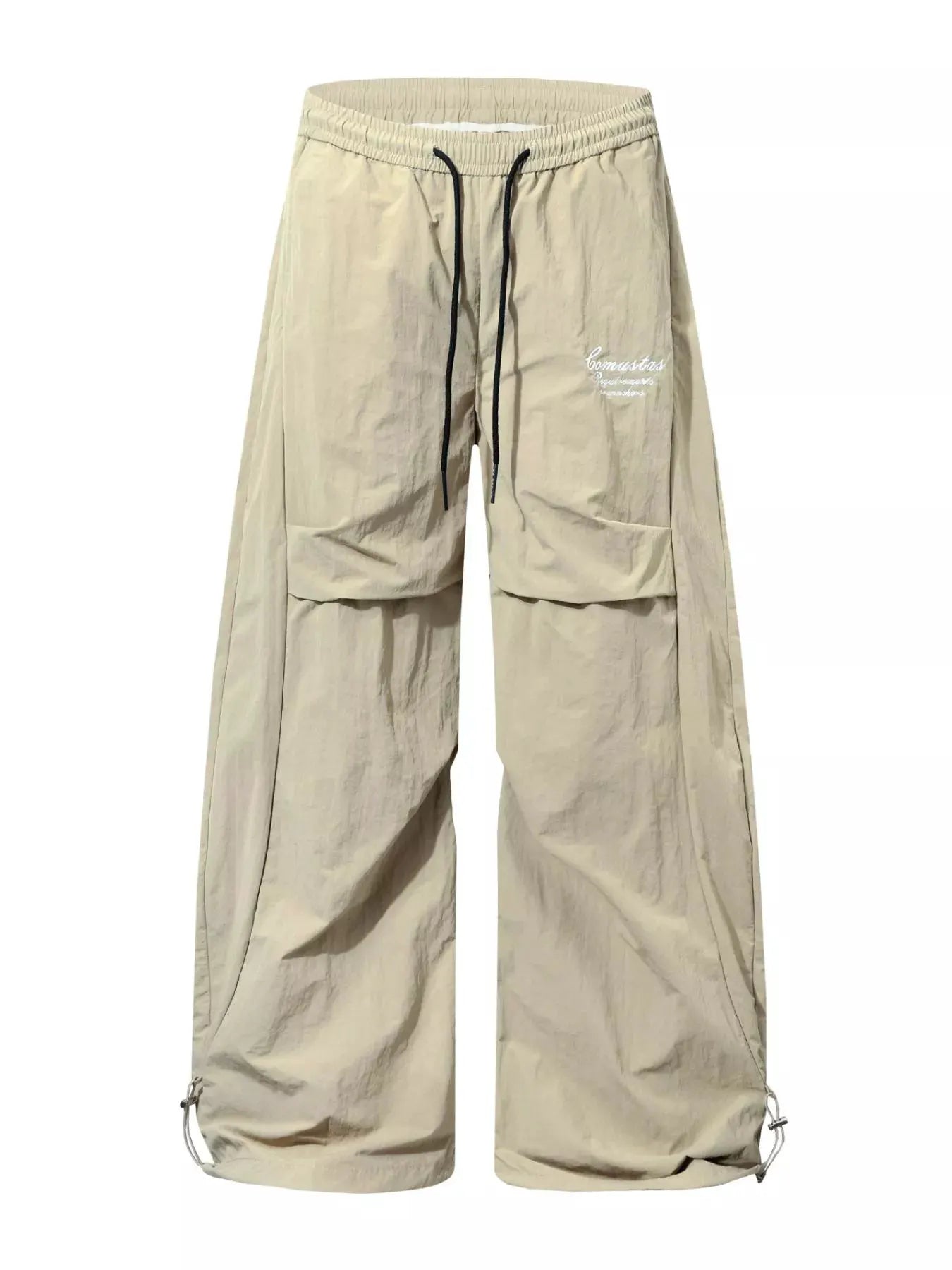 Men's Loose Fit Cargo Pants with Drawstring Waist and Adjustable Cuffs by Trendsi