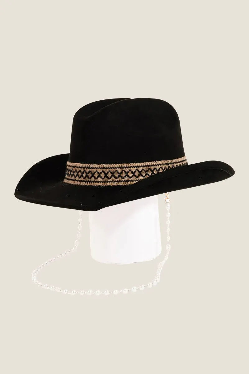 Fame Ornate Band Cowboy Hat by Fame