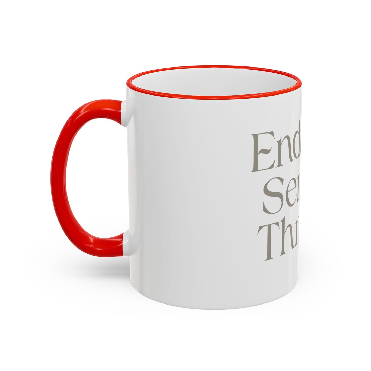 Endure. Serve. Thrive. Accent Rim Ceramic Mug