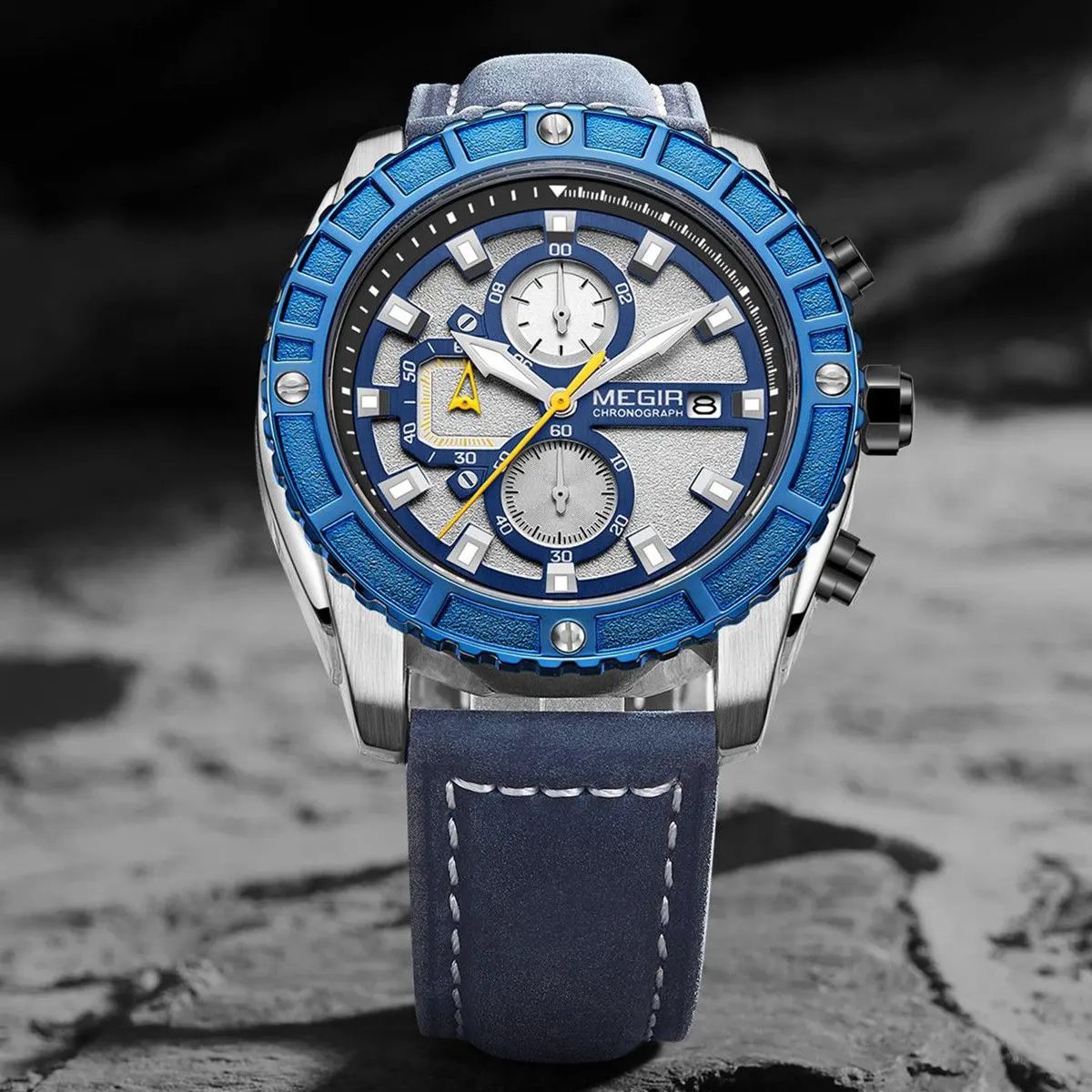 MEGIR Fashion Men's Sport Watches Waterproof Luminous Man Quartz Military Wristwatch Clock Gift for Men Relogio Masculino 2119 by MEGIR WATCH GROUP