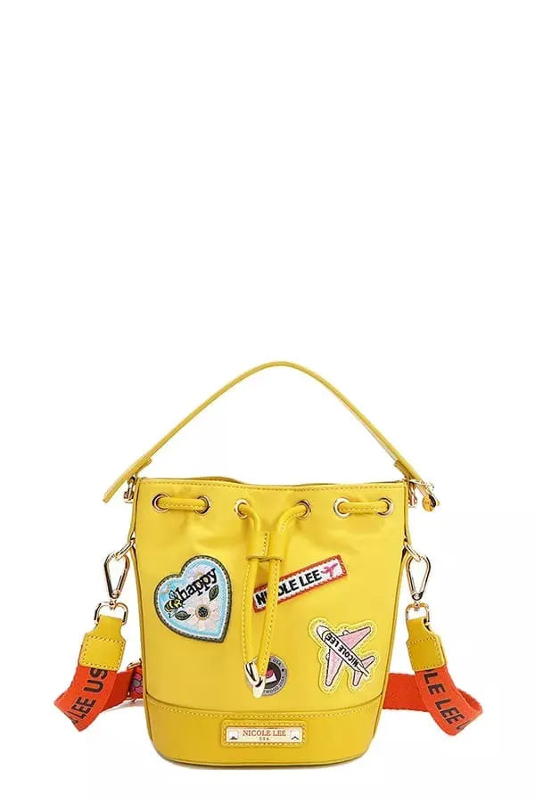 Nicole Lee USA Color Patch Bucket Bag by Nicole Lee USA