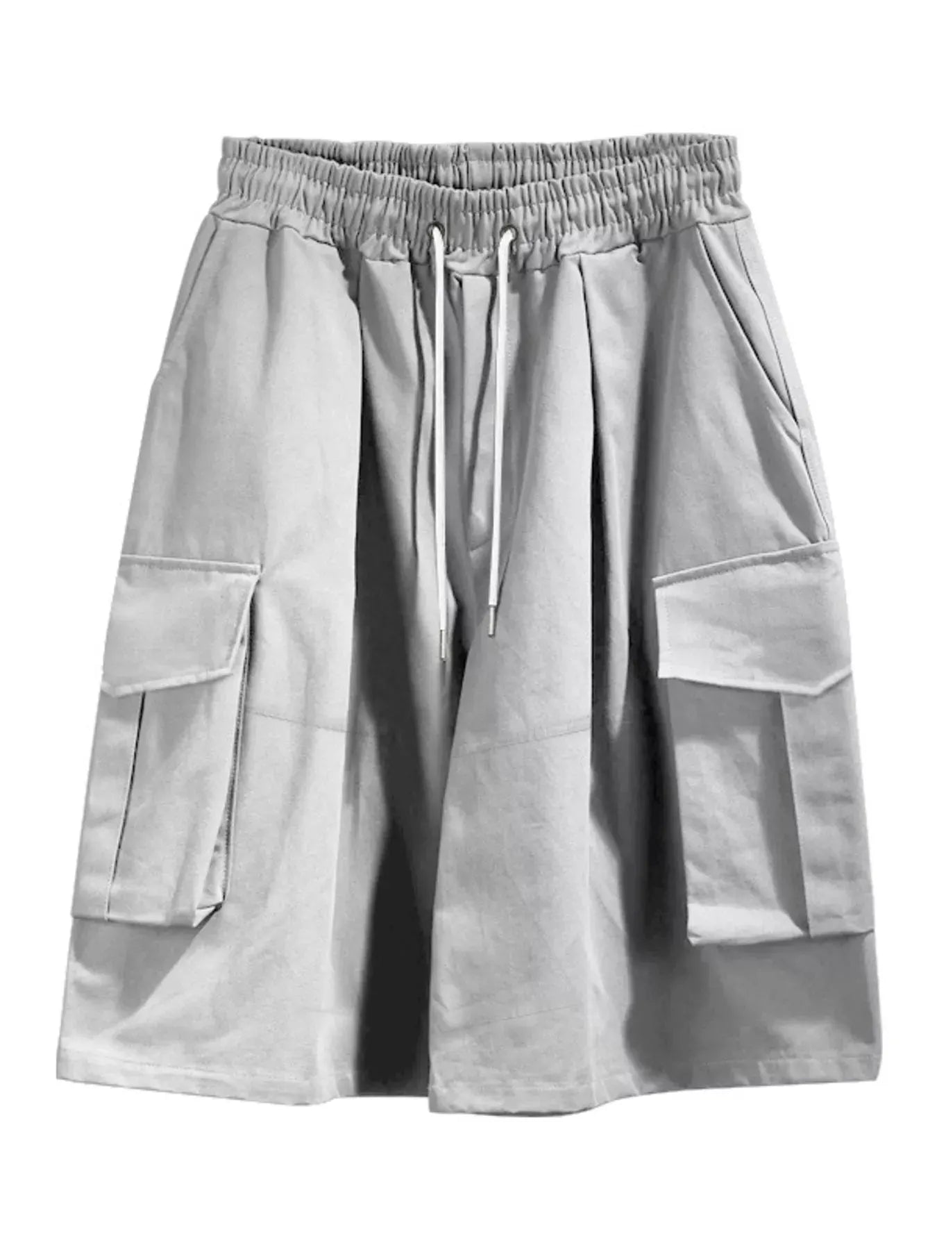 Men's Full Size Cargo Shorts with Drawstring Waist Plus Size by Trendsi