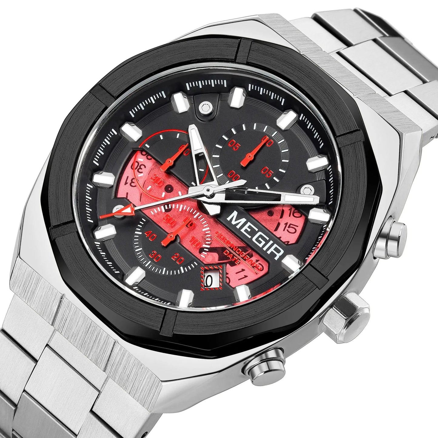 MEGIR New Watch for Men Top Brand Luxury Casual Quartz Wristwatch with Chronograph Waterproof Luminous Auto Date Reloj Hombre 2225 by MEGIR WATCH GROUP