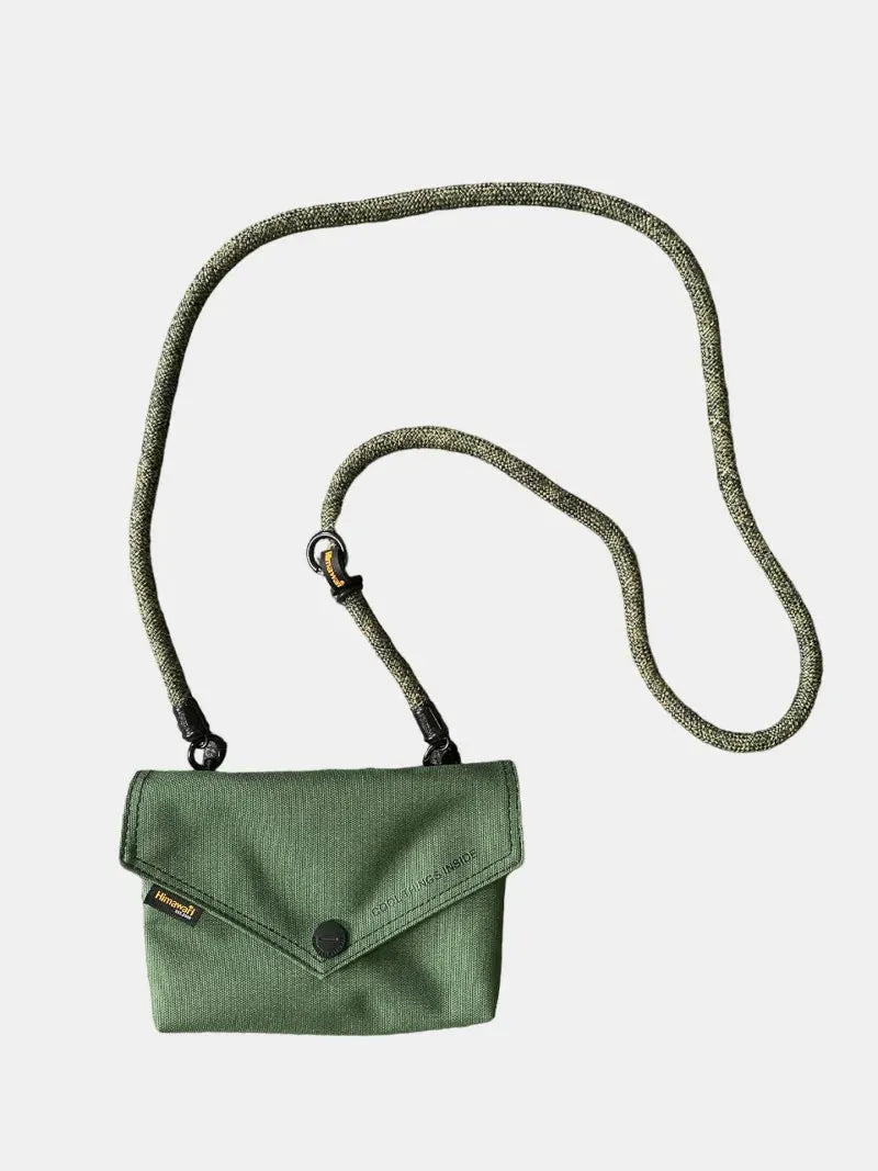 Himawari Solid Color Envelope Shape Crossbody Bag with Removable Strap by Himawari