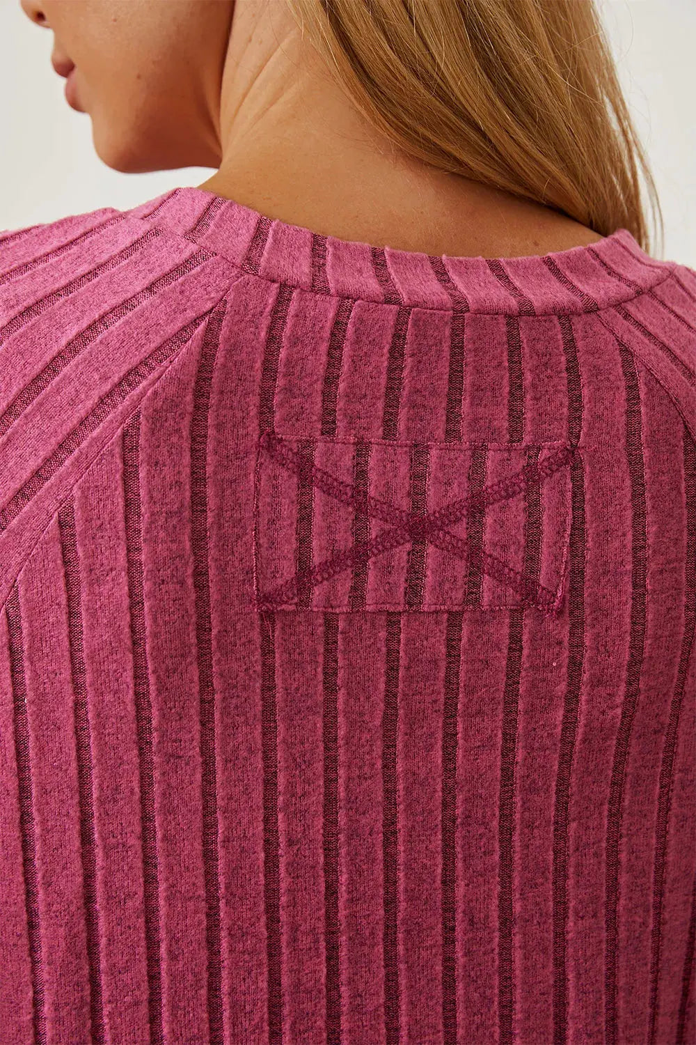 Basic Bae Full Size Ribbed Thumbhole Sleeve T-Shirt by Basic Bae