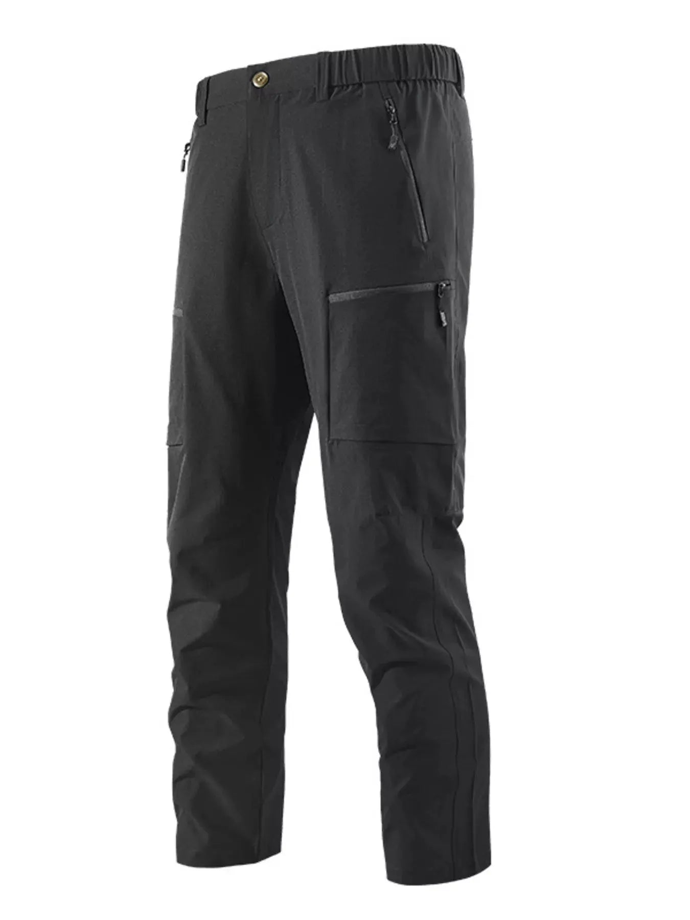 Men's Plus Size Outdoor Cargo Pants with Zipper Pockets by Partner Label