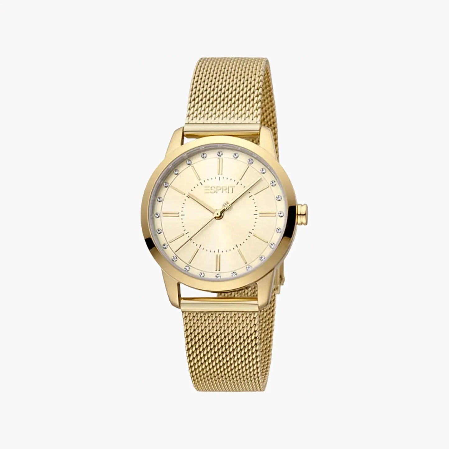 Esprit Women's Gold Stainless Steel Watch, Champagne Dial | Es1l086m0045 by ESPRIT