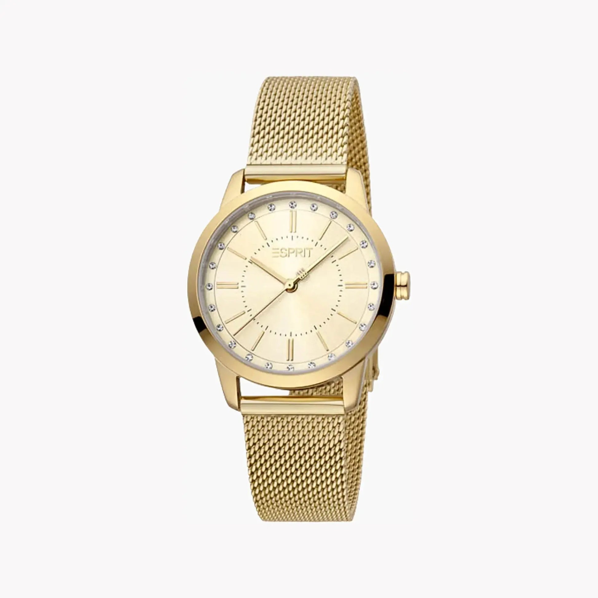 Esprit Women's Gold Stainless Steel Watch, Champagne Dial | Es1l086m0045 by ESPRIT