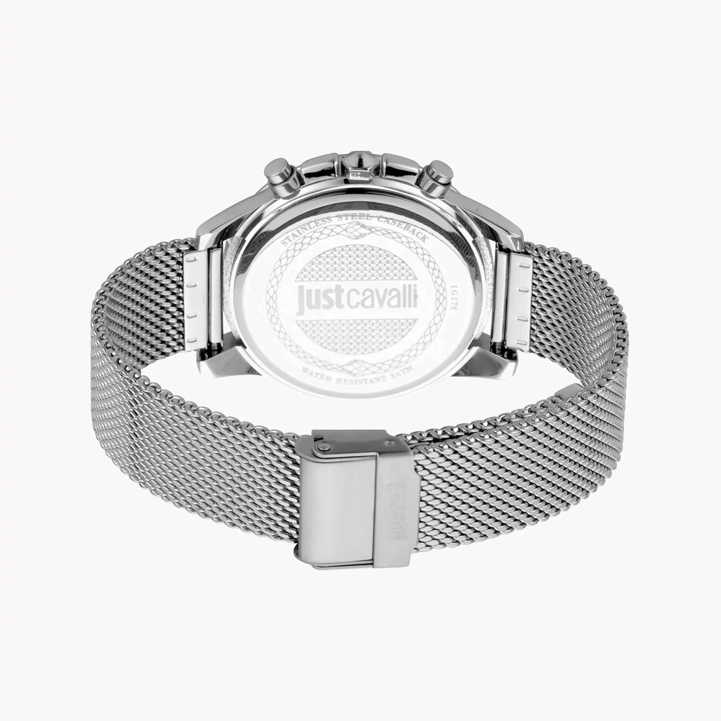 Just Cavalli Men's Silver Watch, Black Dial | Jc1g175m0055 by JUST CAVALLI