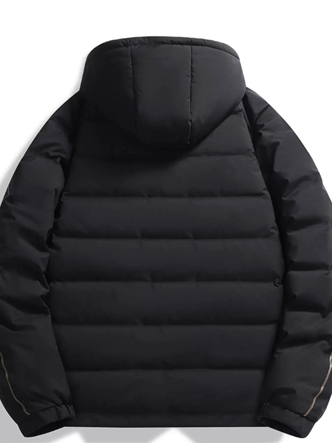 Men's Plus Size Warm Padded Hooded Winter Puffer Jacket by Partner Label