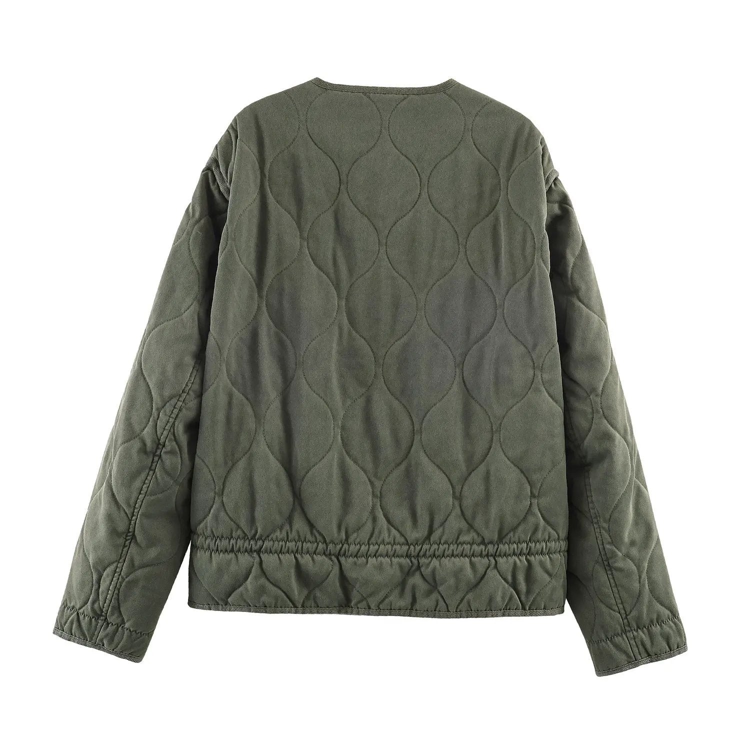 Women's Jacket Olive Green Quilted Liner BYMANYC ® New York SOHO KHAKI ONION QUILLED JACKET - New Collection by BYMANYC ® New York