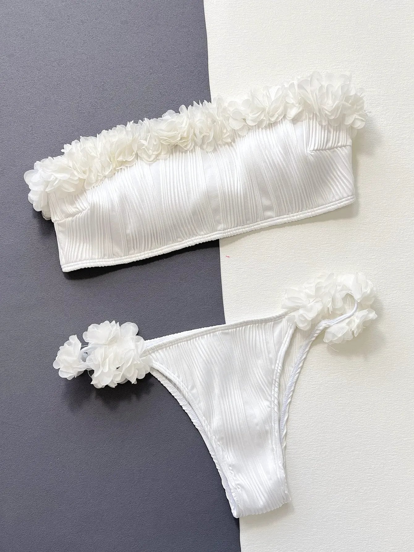 Applique Tie Back Two-Piece Bikini Set by Partner Label