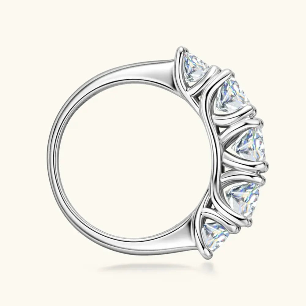 3.6 Carat Moissanite 925 Sterling Silver Ring by Partner Label