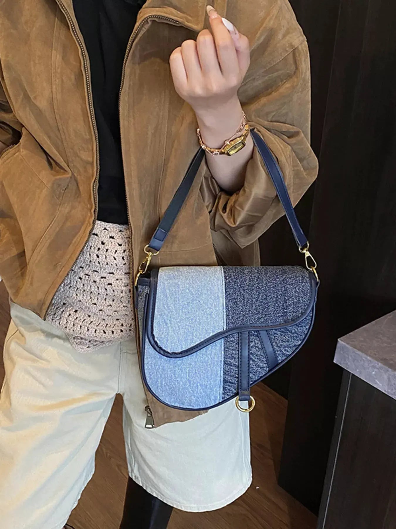 Adjustable Strap Crossbody Bag by Partner Label