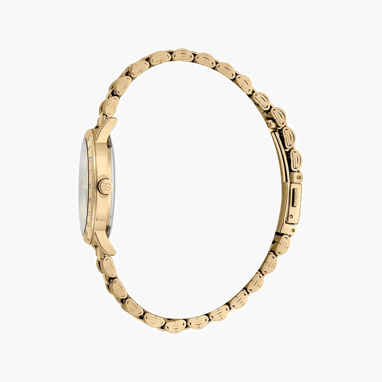 Esprit Women's Gold Stainless Steel Watch, Silver Dial | Es1l191m0015 by ESPRIT