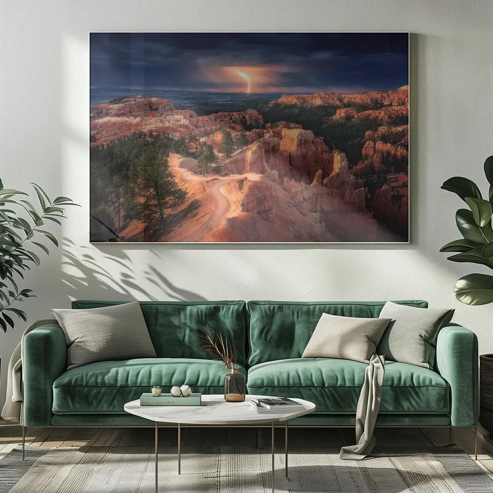 Lightning over Bryce Canyon by Stefan Mitterwallner