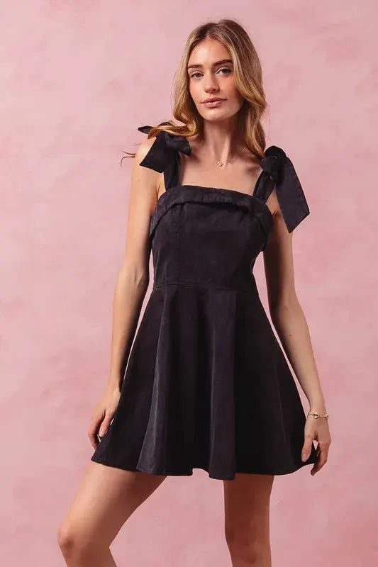 SO ME Fit and Flare Washed Gameday Dress by SO ME