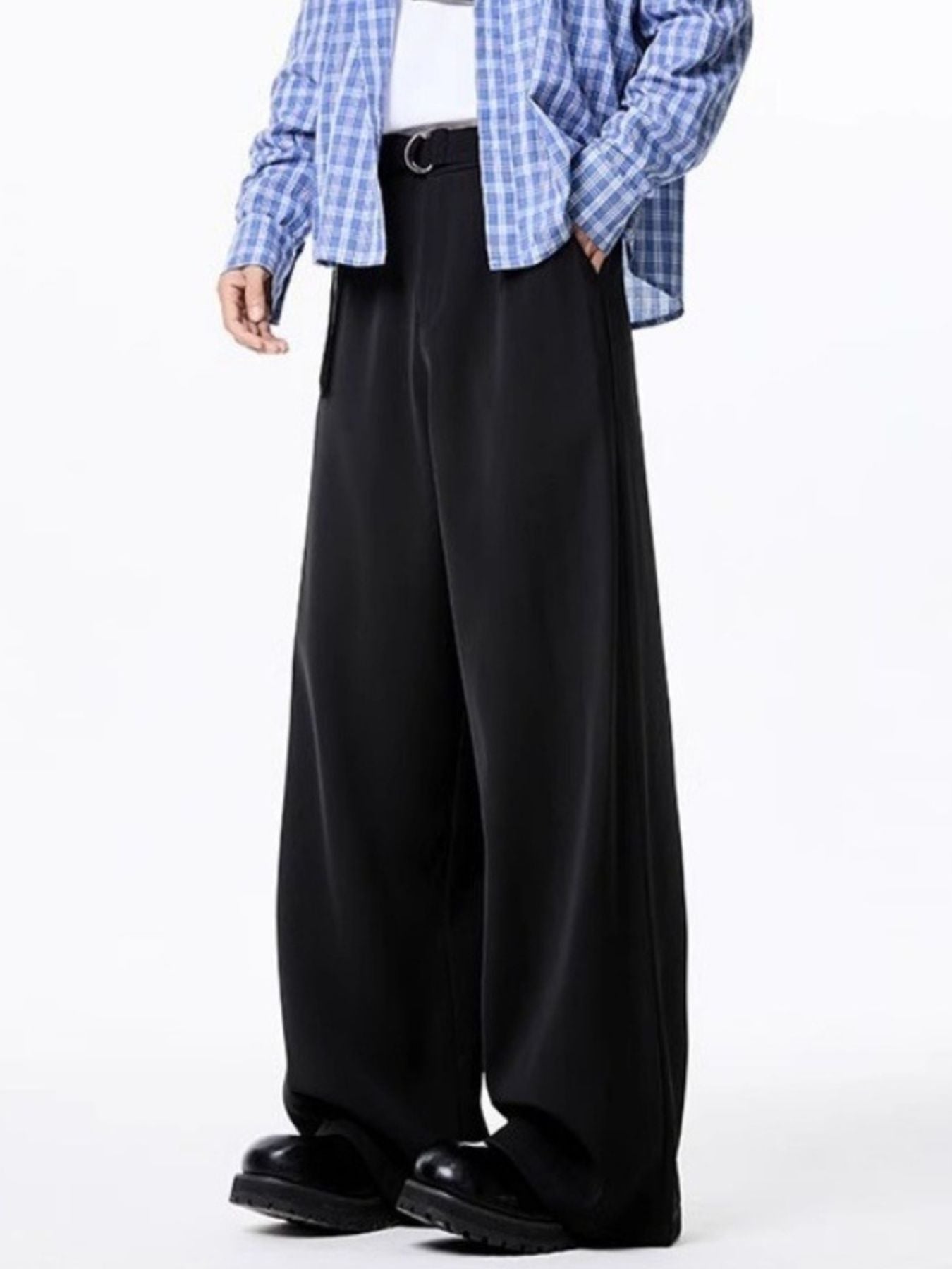 Men's Plus Size Wide Leg Casual Pants by Partner Label