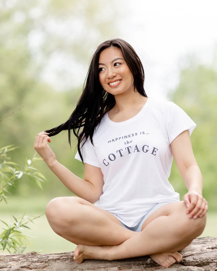 Women's Cottage Bamboo T-Shirt, White by Cottage Collection