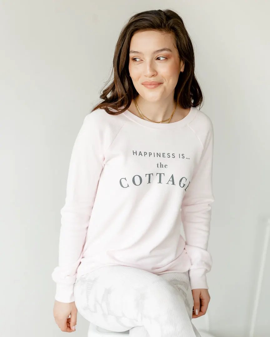 Women's Cottage Crew Sweatshirt, Ballet Pink by Cottage Collection