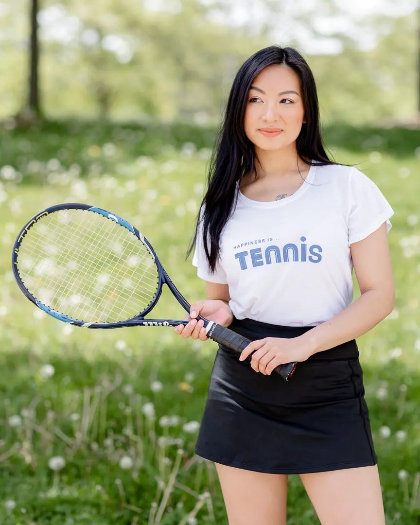 Women's Tennis Bamboo T-Shirt, White by Tennis Collection