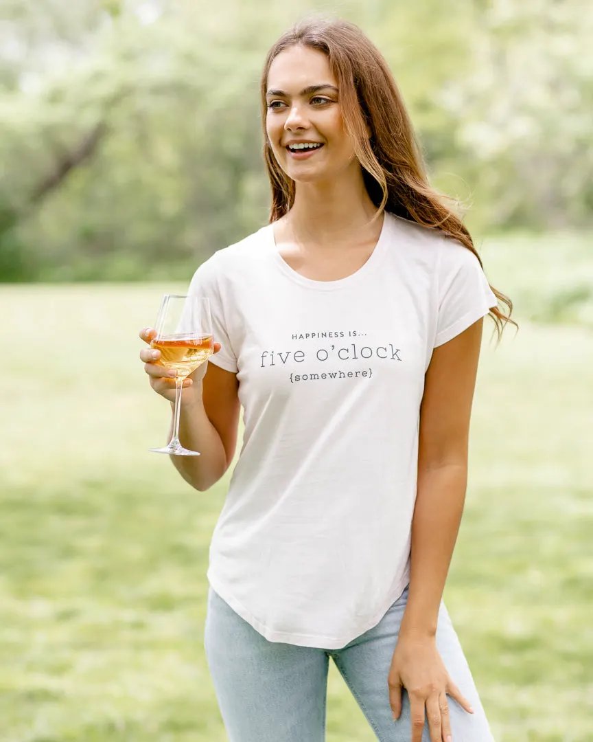Women's Five O'Clock Bamboo T-Shirt, Ballet Pink by Celebrate Collection