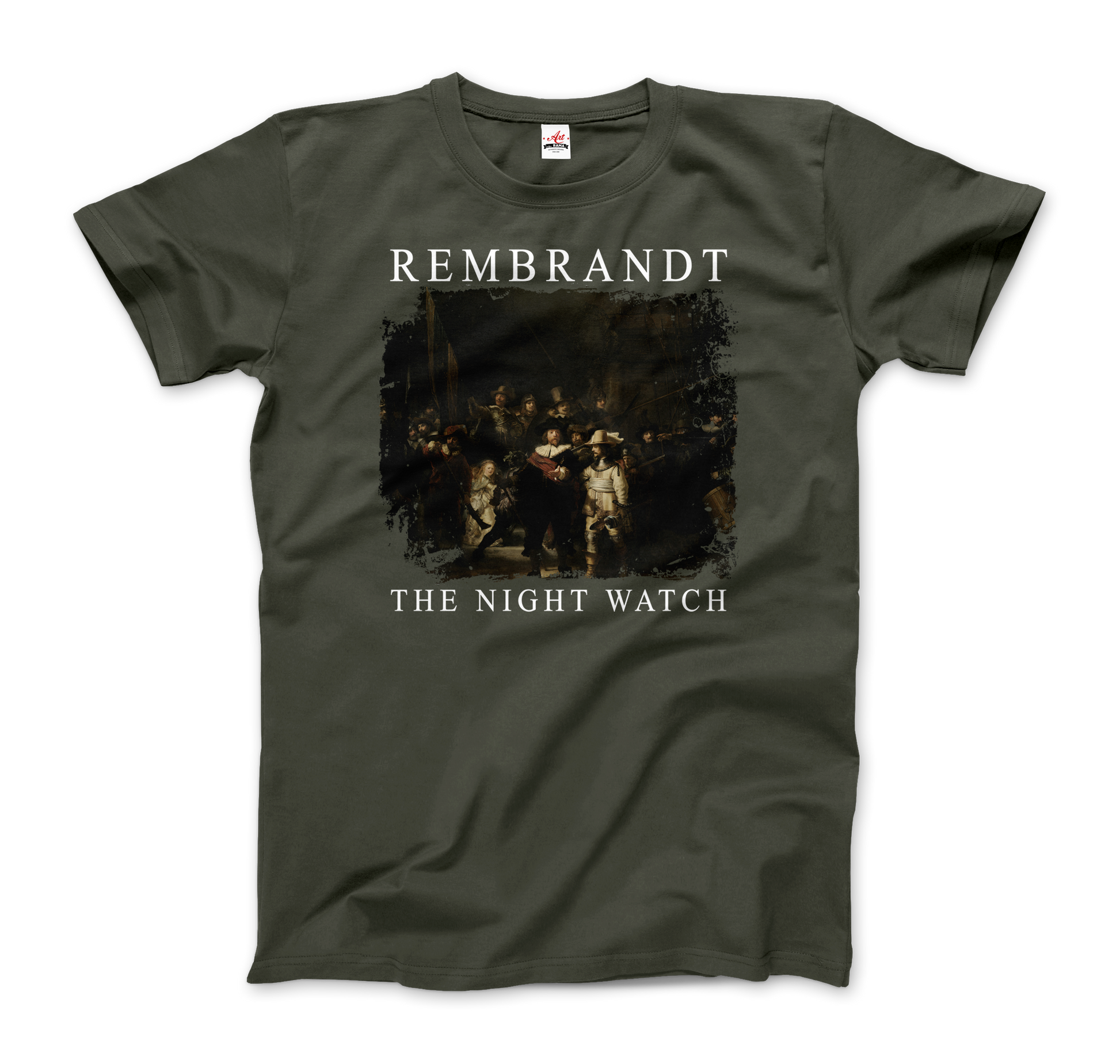 Rembrandt the Night Watch 1642 artwork t-shirt by Art-O-Rama Shop