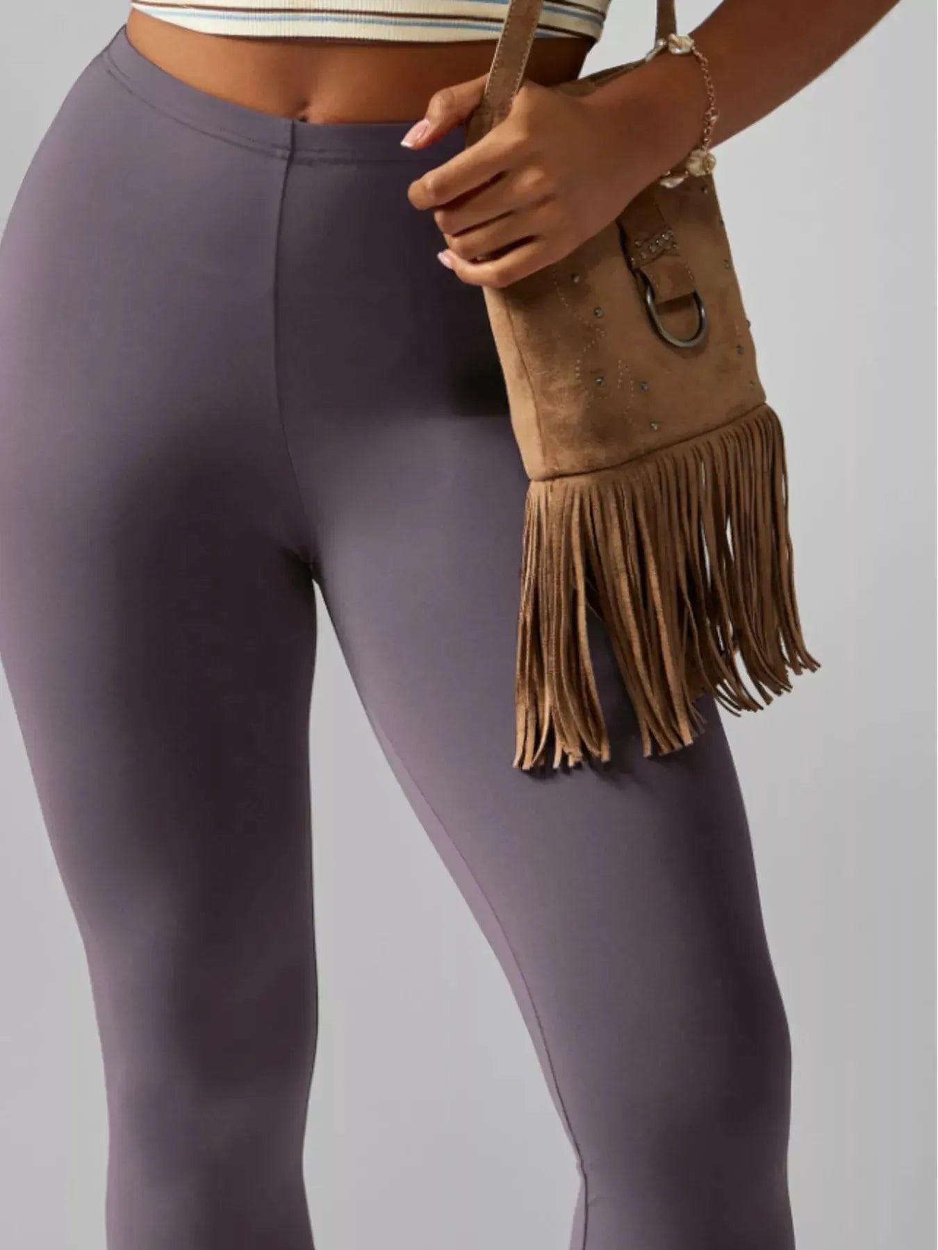 High-Waisted Active Capri Leggings by Trendsi