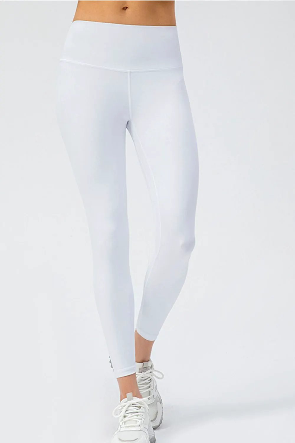 Wide Waistband Slim Fit Active Leggings by Partner Label