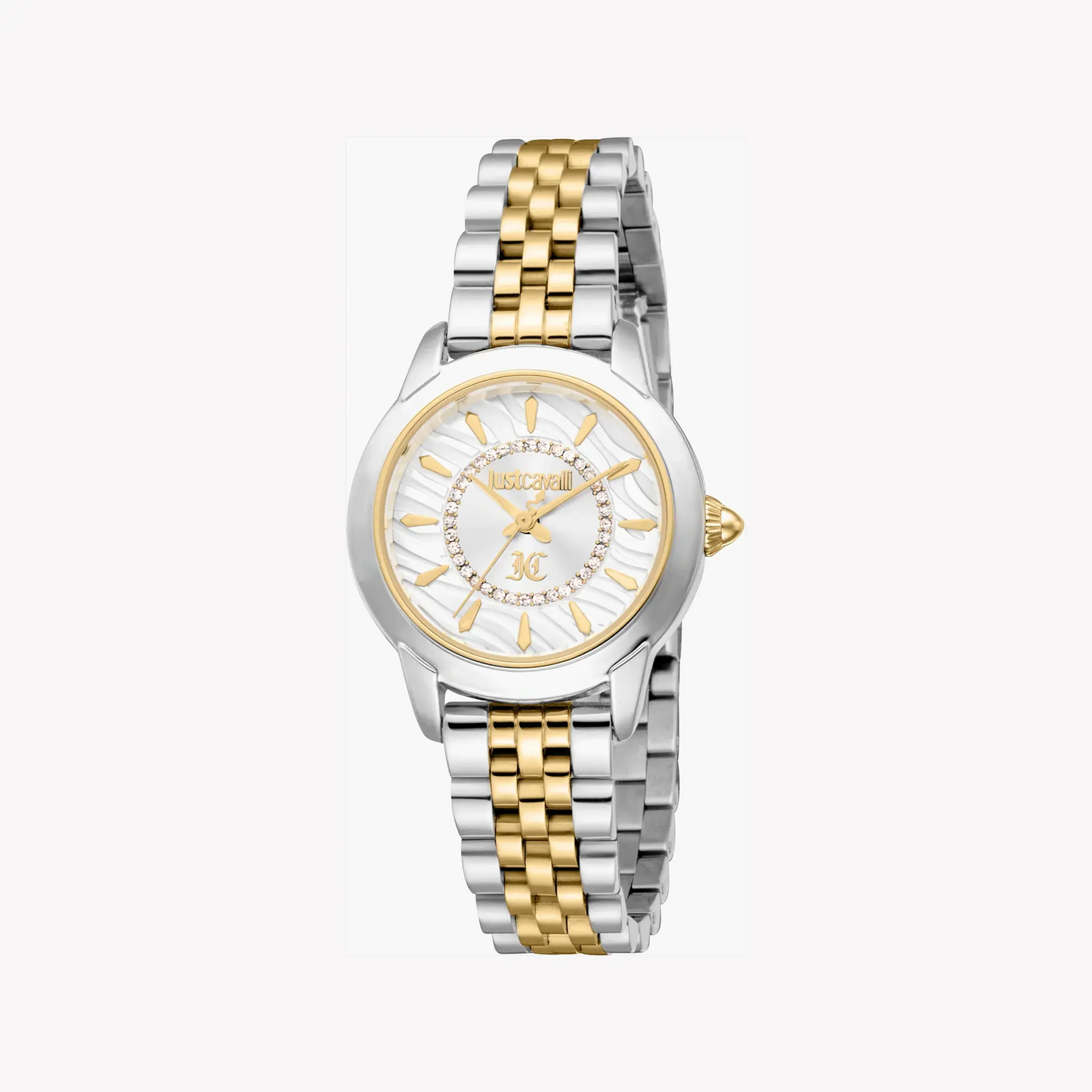 Just Cavalli Women's Two Tone Watch, Silver Dial | Jc1l333m0055 by JUST CAVALLI